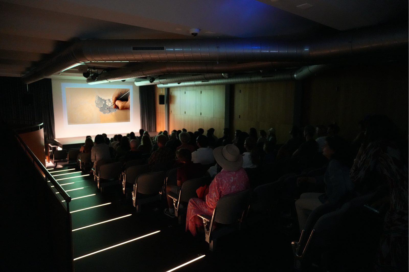 The audience watching the Ragamala film screening